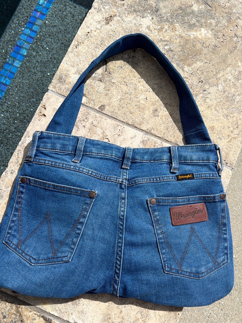 Wrangler Blue Denim Jeans Purse-